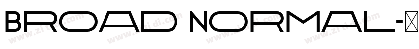 Broad Normal字体转换